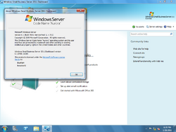 Windows Small Business Server 2011 Essentials-6.1.8400.16385-Version.png